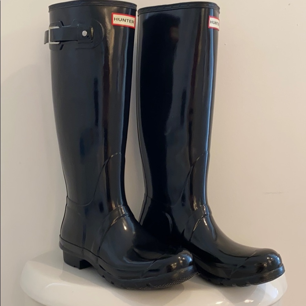 Hunter Boots NEW Tall Gloss Black